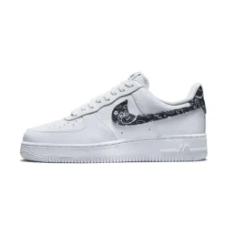 Essential White Black Paisley Sneakers