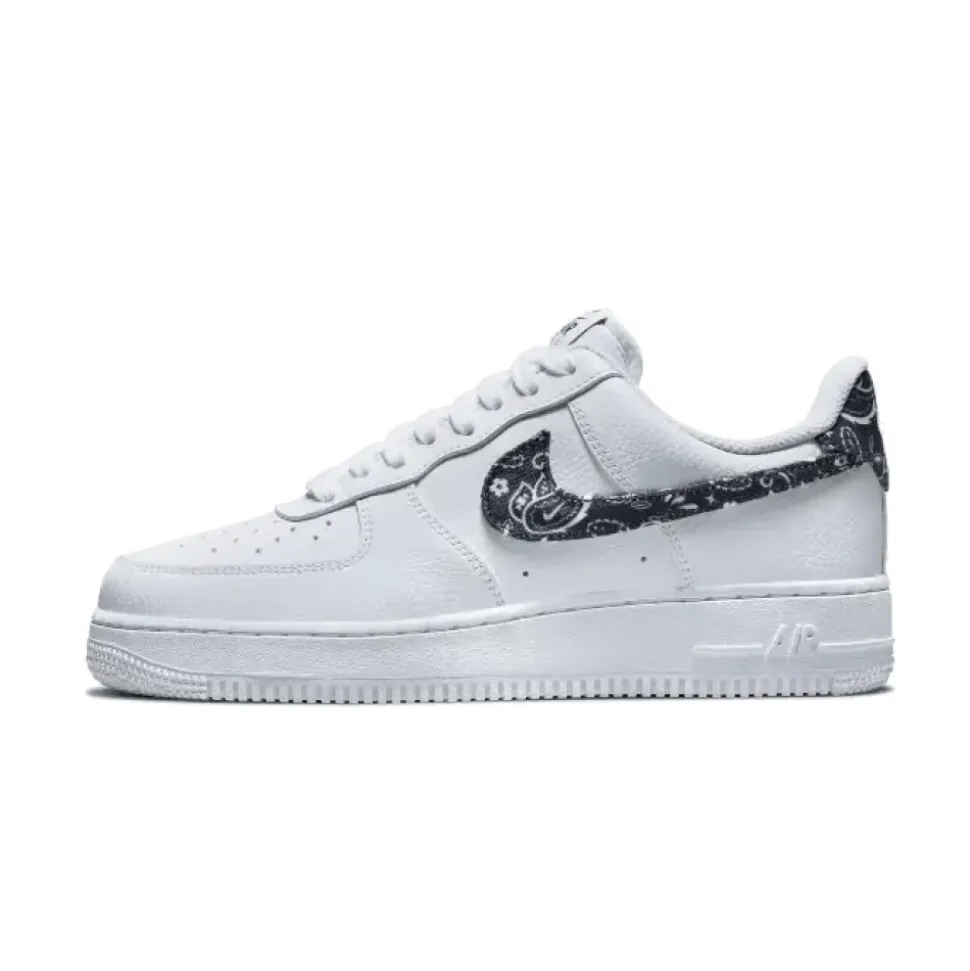 Essential White Black Paisley Sneakers