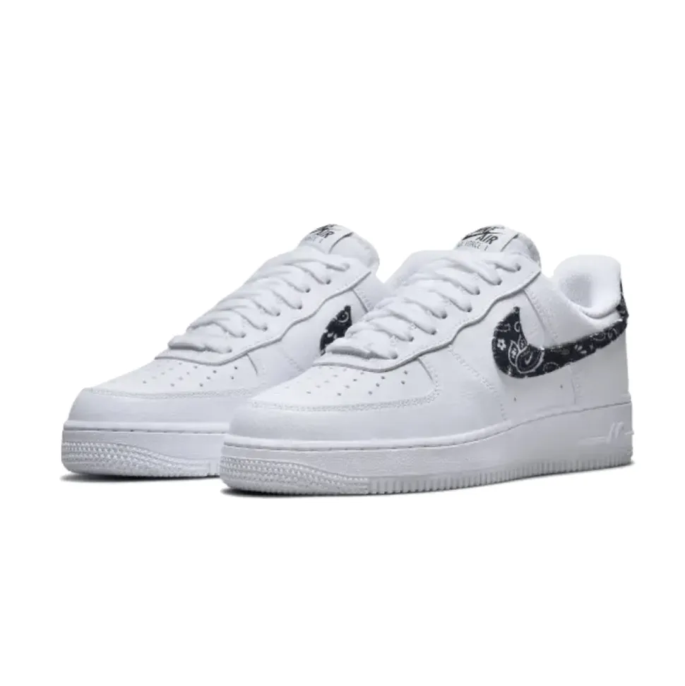 Essential White Black Paisley Sneakers