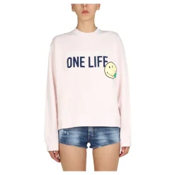 Felpa Smiley Crew Neck