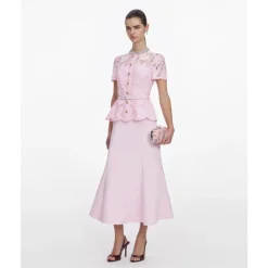 Fine Lace Midi Dress