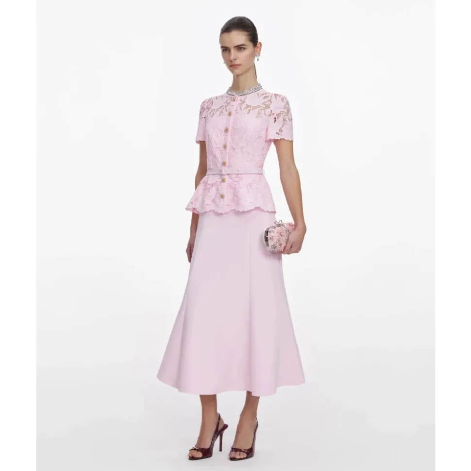 Fine Lace Midi Dress