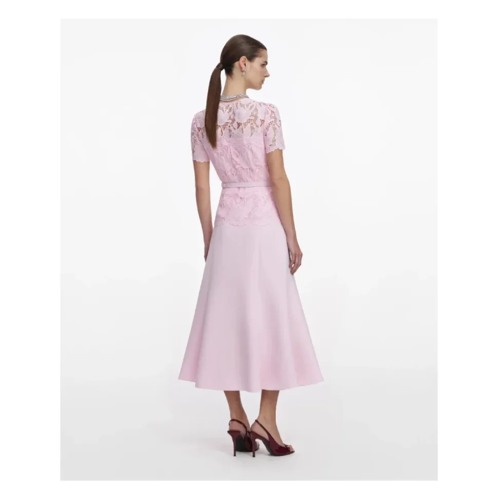 Fine Lace Midi Dress