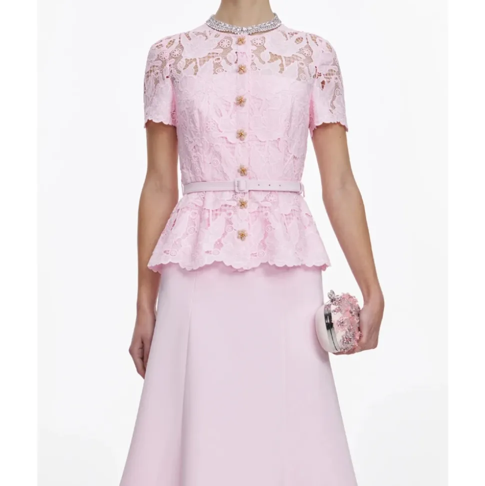 Fine Lace Midi Dress