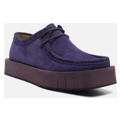 Fioletowe Buty Plaskie Mokasyny Barbara