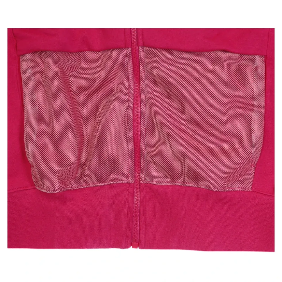 Fireberry/Biały Bluza z Zamkiem Sportowa Air Top