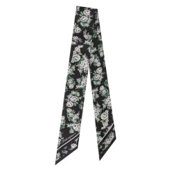 Floral Silk Twill Bandeau
