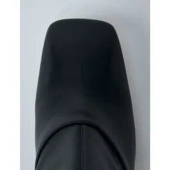 Gładka skóra buty na obcasie
