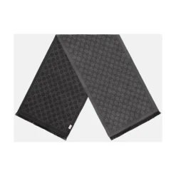 GG Jacquard Pattern Knitted Scarf