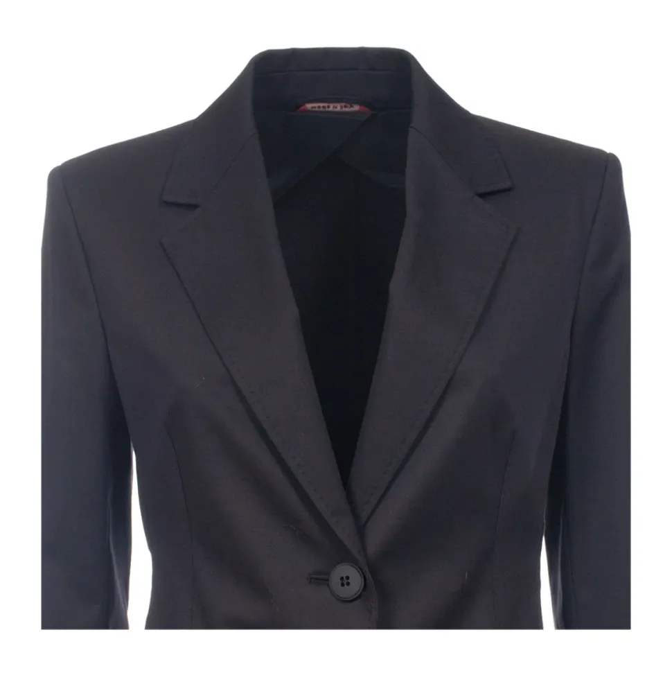 Giacca in gabardine di cotone stretch