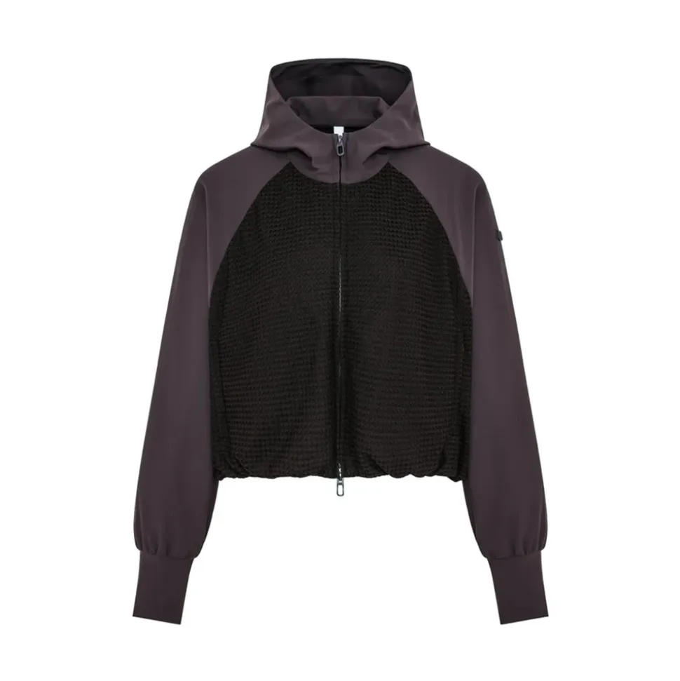 Giacca manica raglan con rete