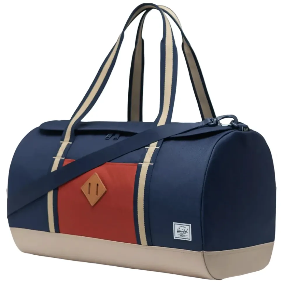 Heritage Duffle Torba Czarna/Czerwona Paski