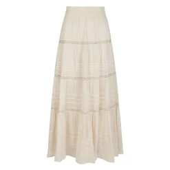Ivory Voile Maxi Spódnica
