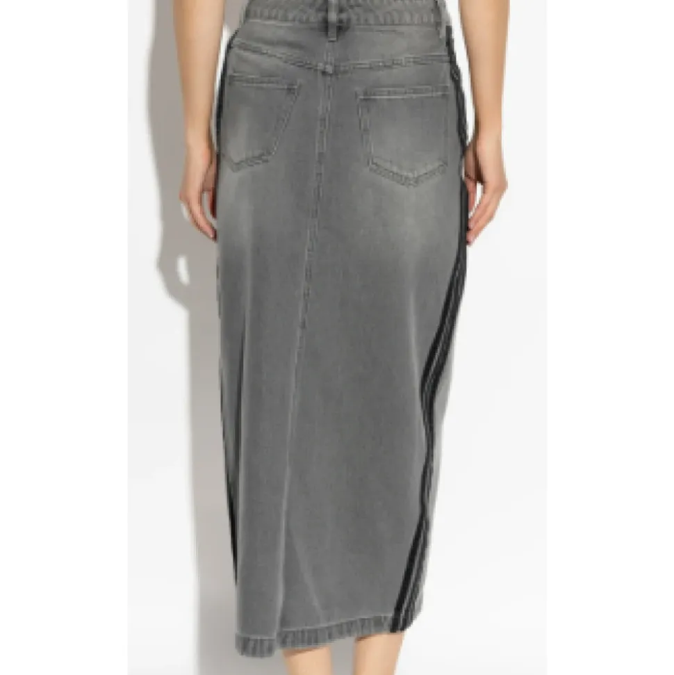 Jeansowa Spódnica Maxi