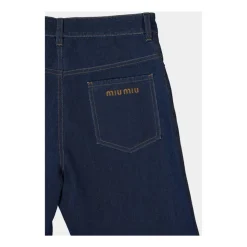 Jeansy z szerokimi nogawkami z denimu