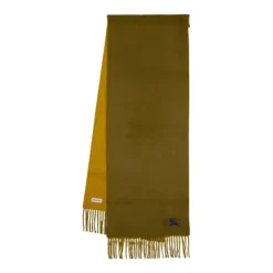Jedwabny Szal z Wełny - Khaki Kaszmir