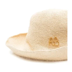 Kapelusz typu bucket z tkanej słomy