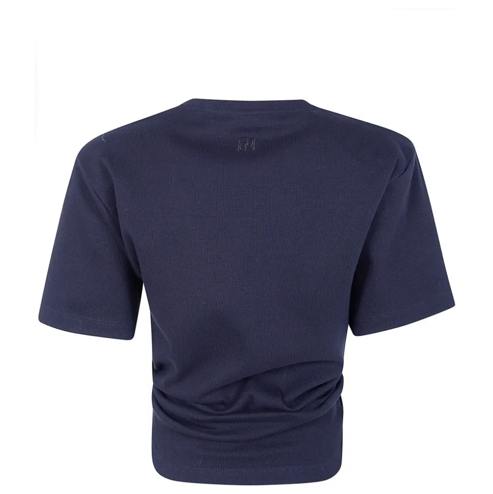 Krótki T-shirt z wiązaniem