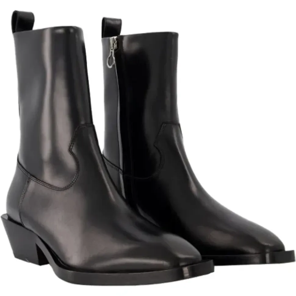 Leather boots