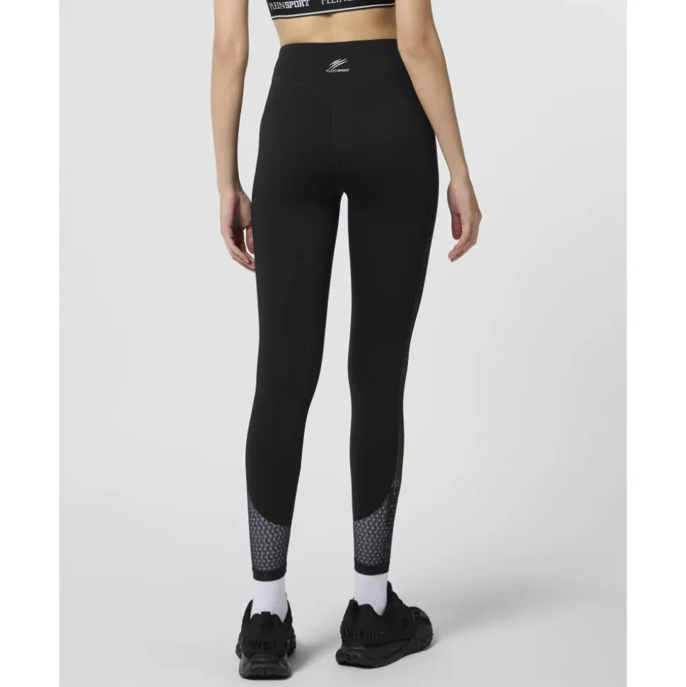 Legginsy z siateczkowymi wstawkami