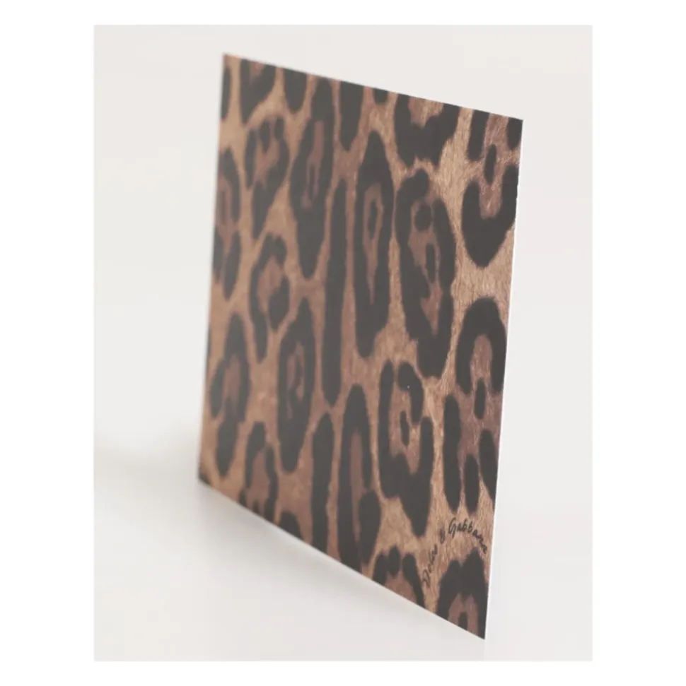 Leopard Print Envelope Paper Post Card Holder