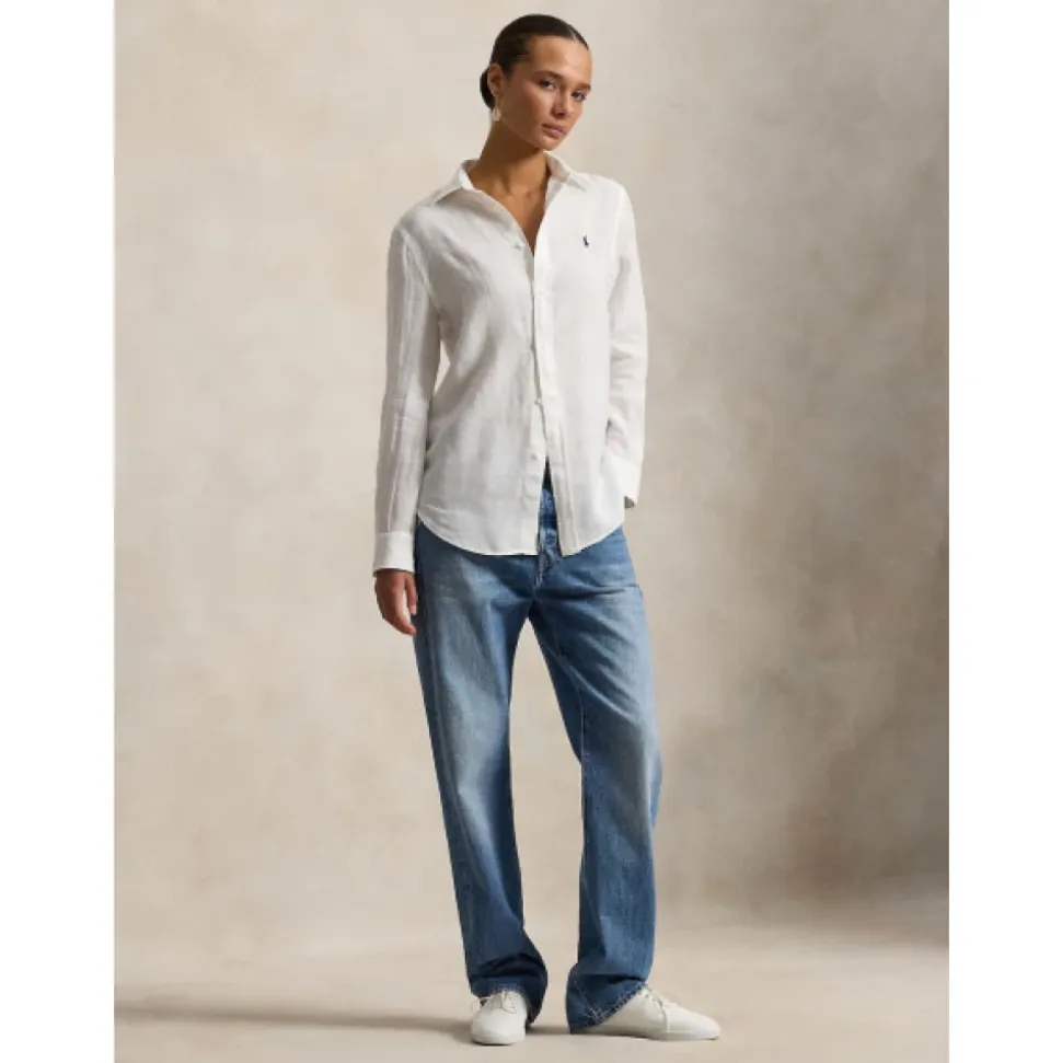 Linen Shirt Straight Fit