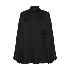 Logo Jacquard Satin Shirt