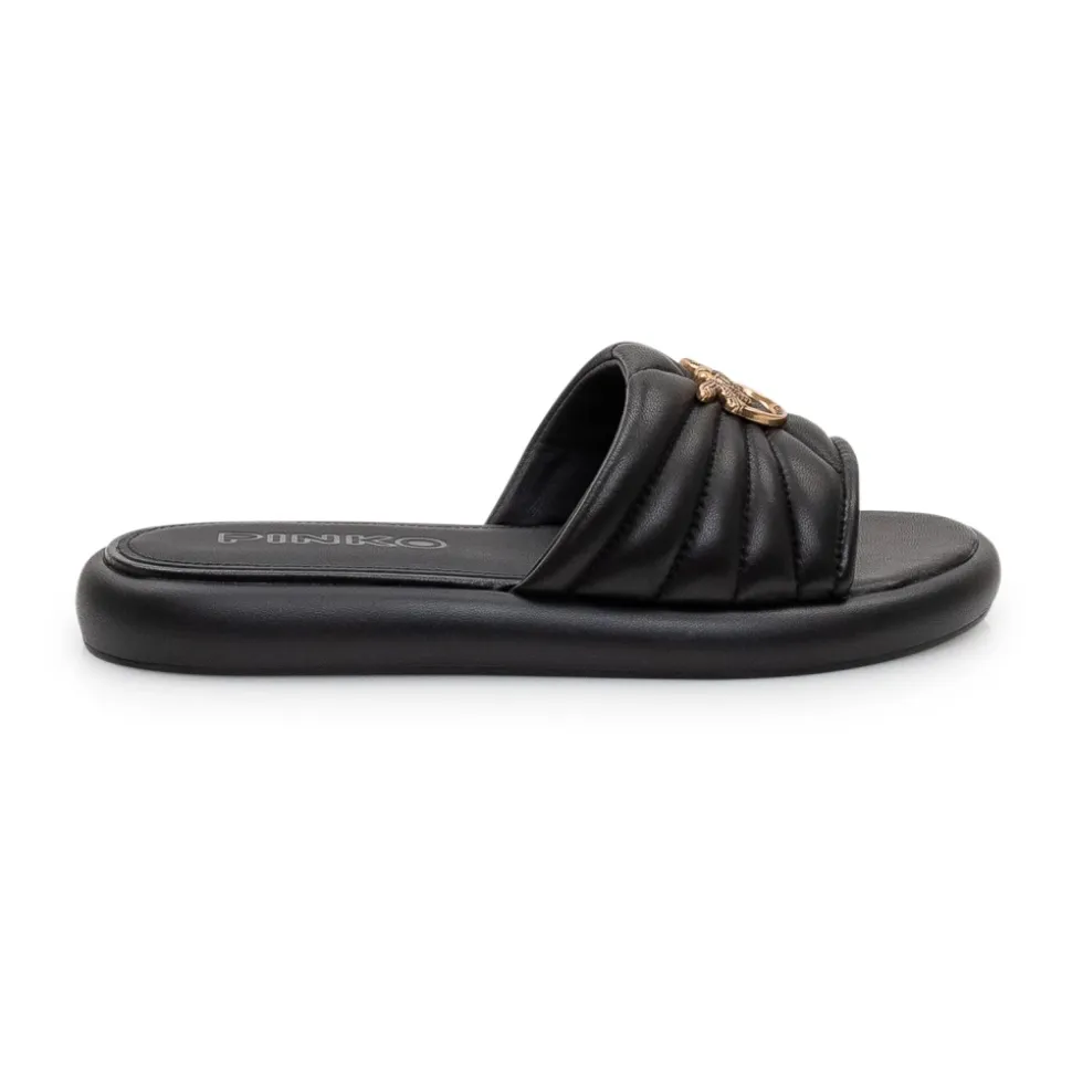 Love Birds Quilted Sandals