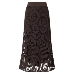 Maestrale Crochet Midi Skirt