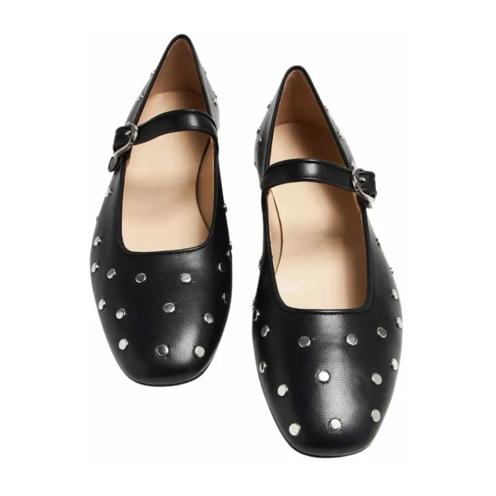 Mary Jane Studded Ballerina Flats
