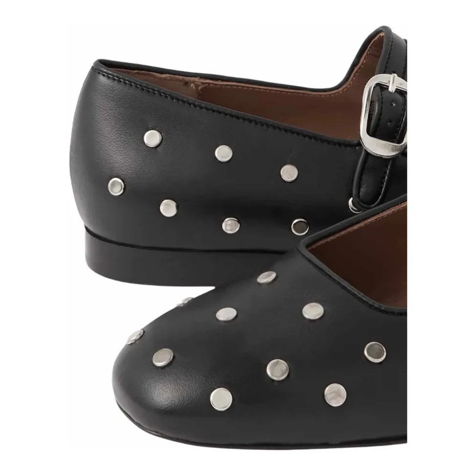 Mary Jane Studded Ballerina Flats