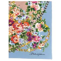 Mazzolini di Fiori Print Jedwabny Twill Szal