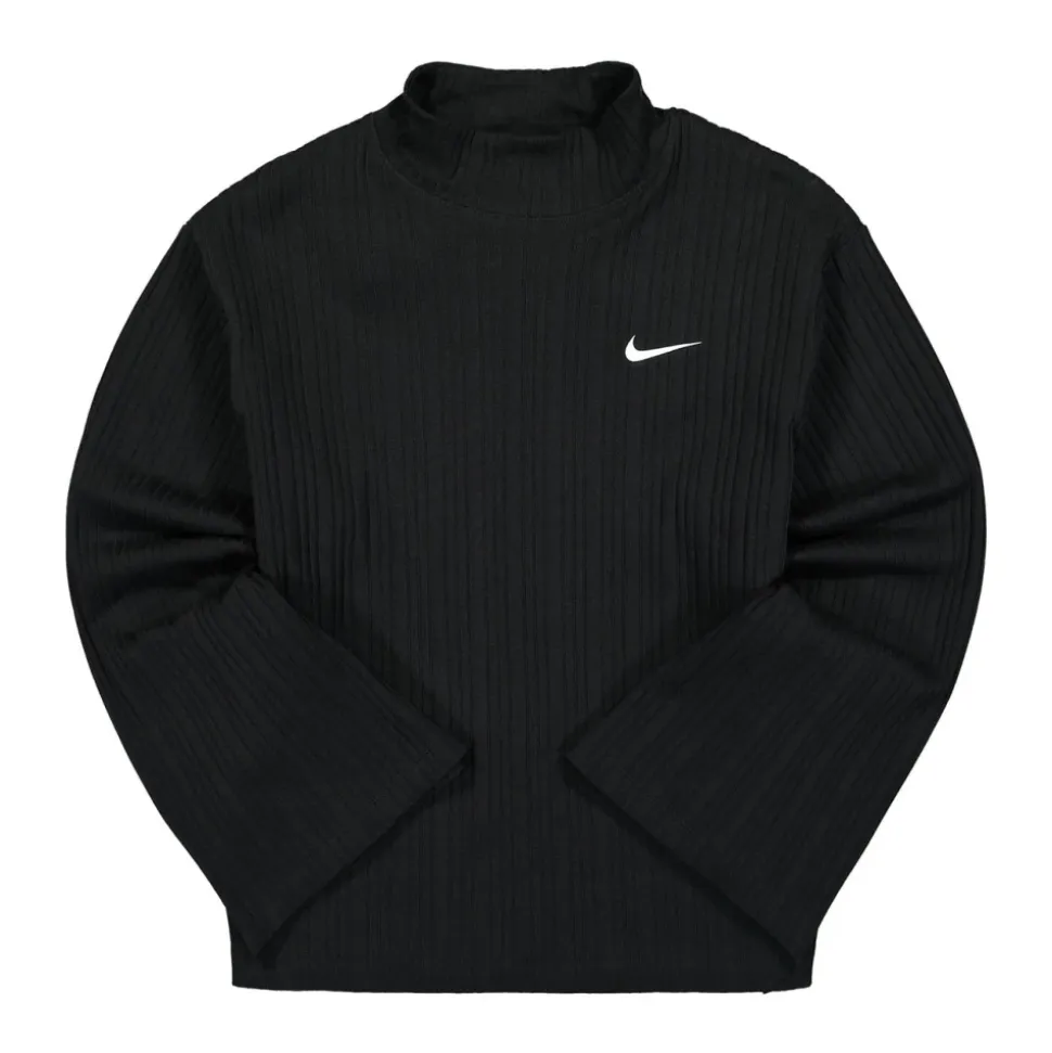 NSW Essential Rib Mock Long Sleeve Top