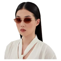 Okulary Cat-Eye Bez Oprawek