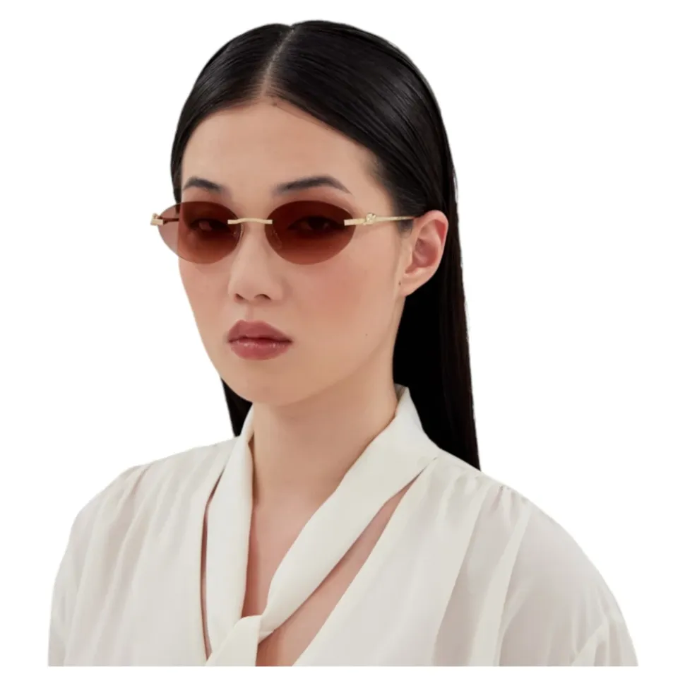 Okulary Cat-Eye Bez Oprawek