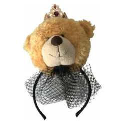 Opaska do włosów Diadem Kryształowa Korona z Misiem Teddy