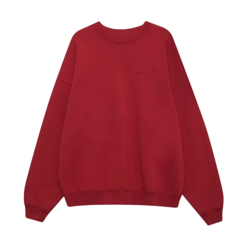 Oversize`owa bluza z okrągłym dekoltem