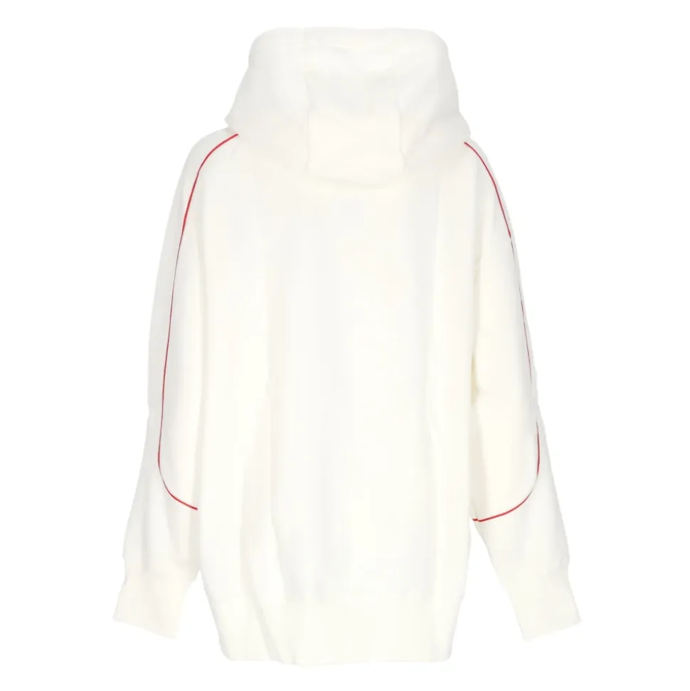 Oversize Swoosh Hoodie Czerwony