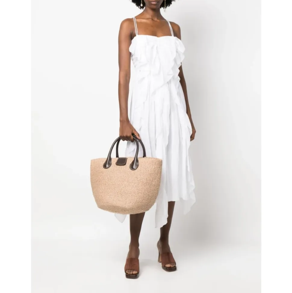 Palma Raffia Shopping Bag
