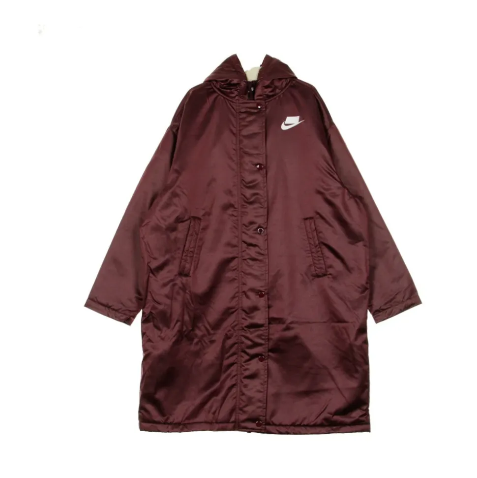 Parka Night Maroon Długa Kurtka Damska