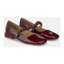 Płaska buty pasek klejnot