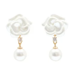 Pearl Flower Earrings