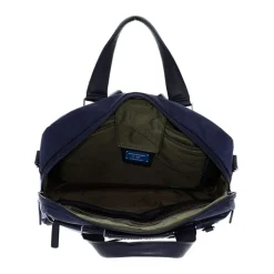 Pionowa torba na laptopa i iPada niebieska unisex