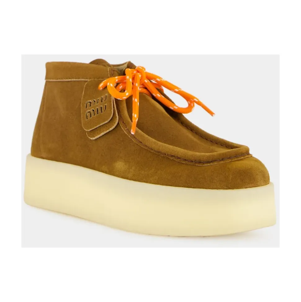 Platform Suede Ankle Boots