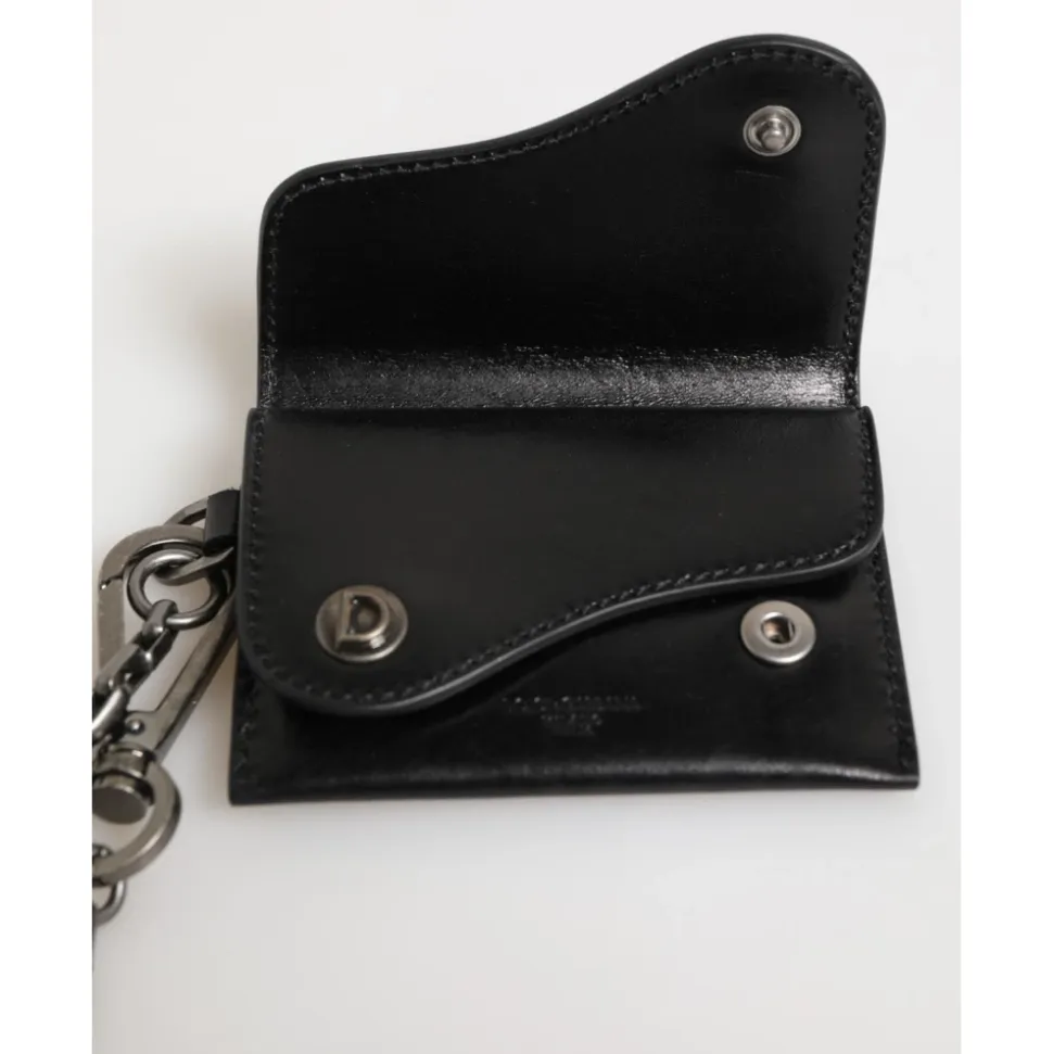 Portfel Bifold na Karty z Łańcuchem