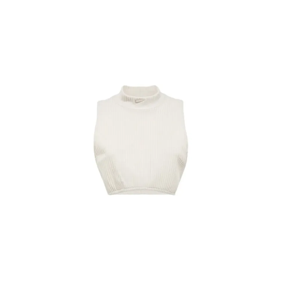 Prążkowany Top Bez Rękawów Racerback