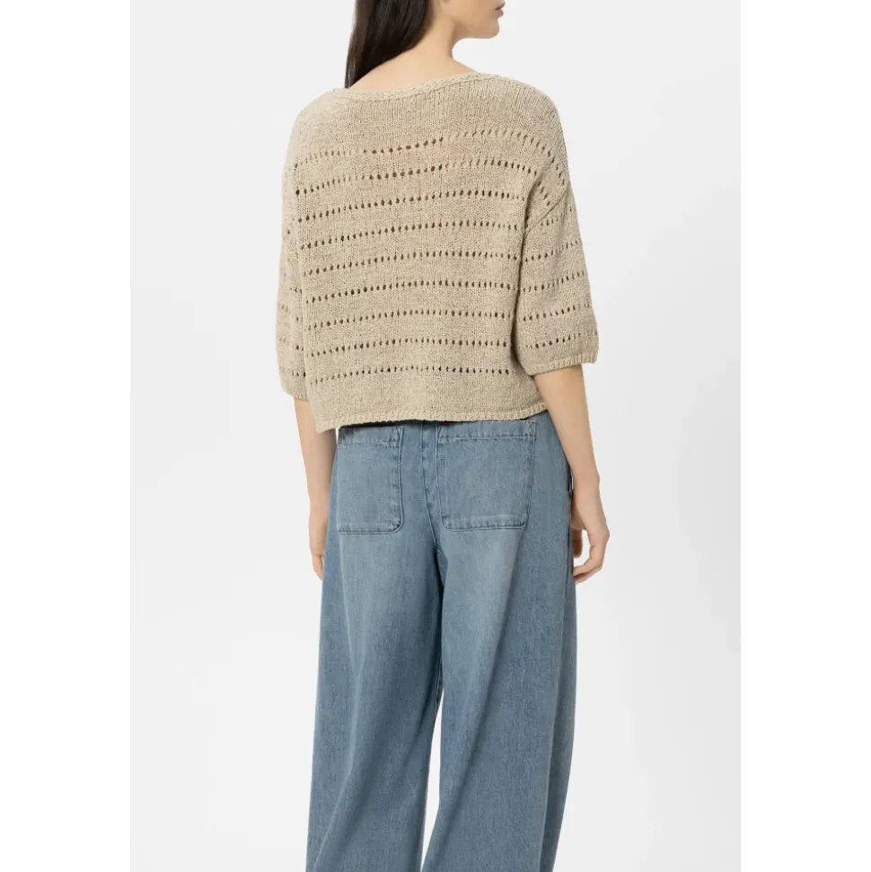 Pullover mit Ajour-Muster