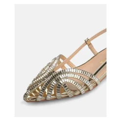 Rhinestone cage sandals