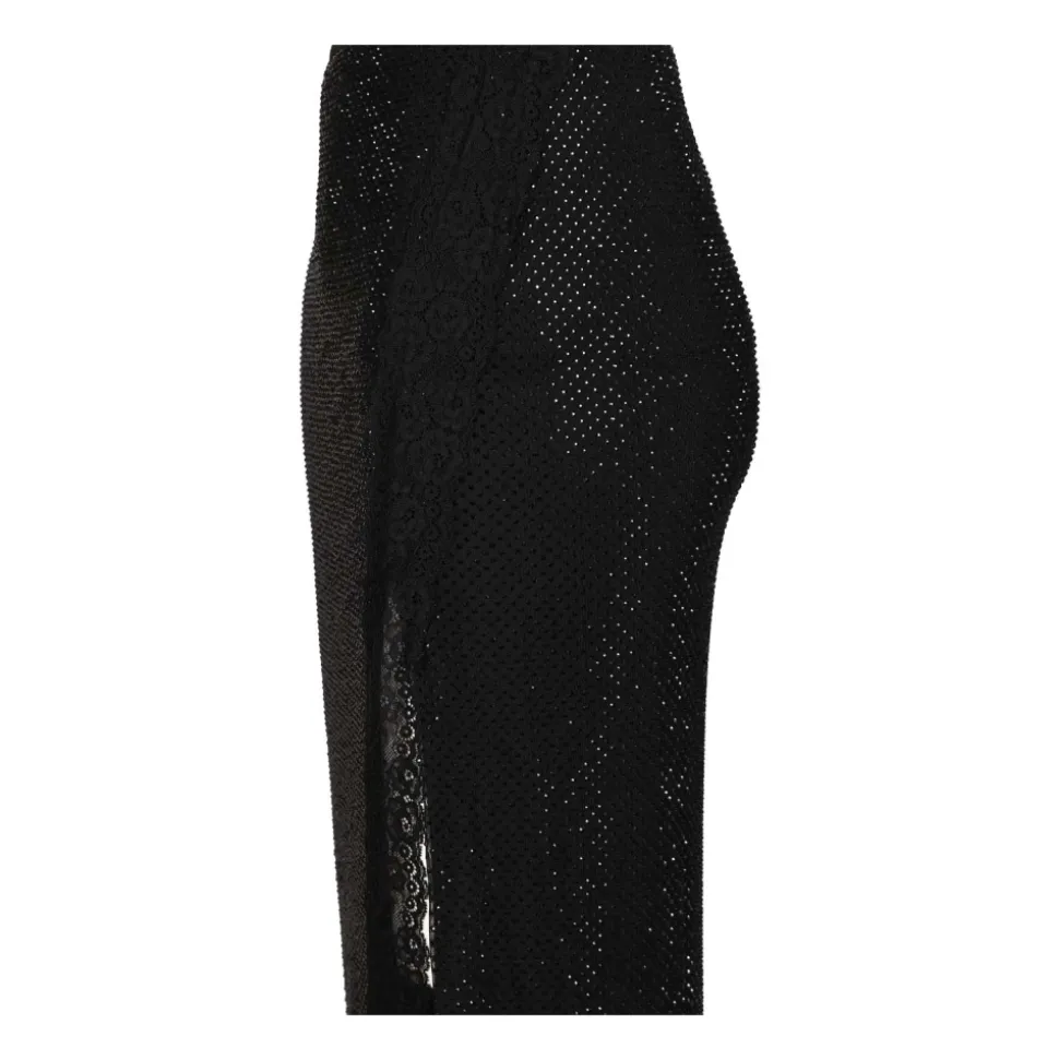 Rhinestone Midi Skirt