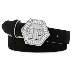 Saffiano Leather Belt Hexagon